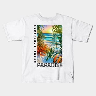 Pensacola Beach Paradise Kids T-Shirt